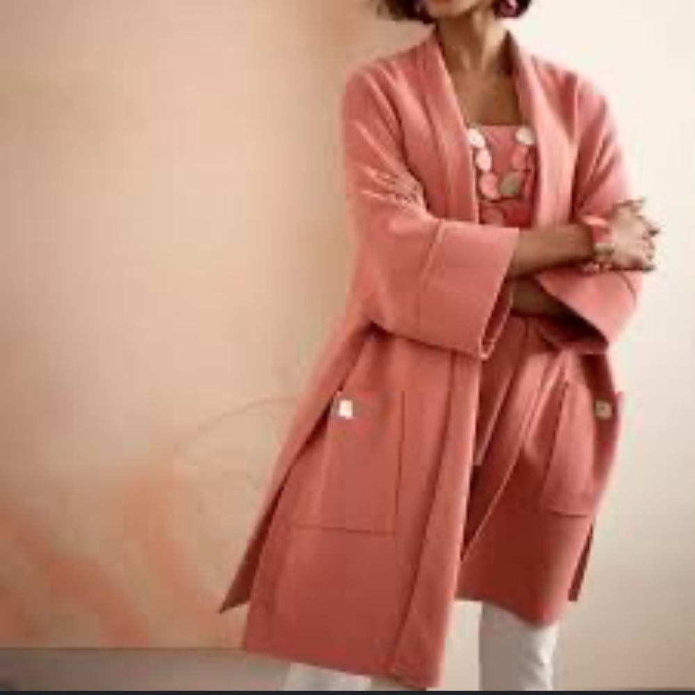 Chico's Marla Wynne Pink Knit Cardigan